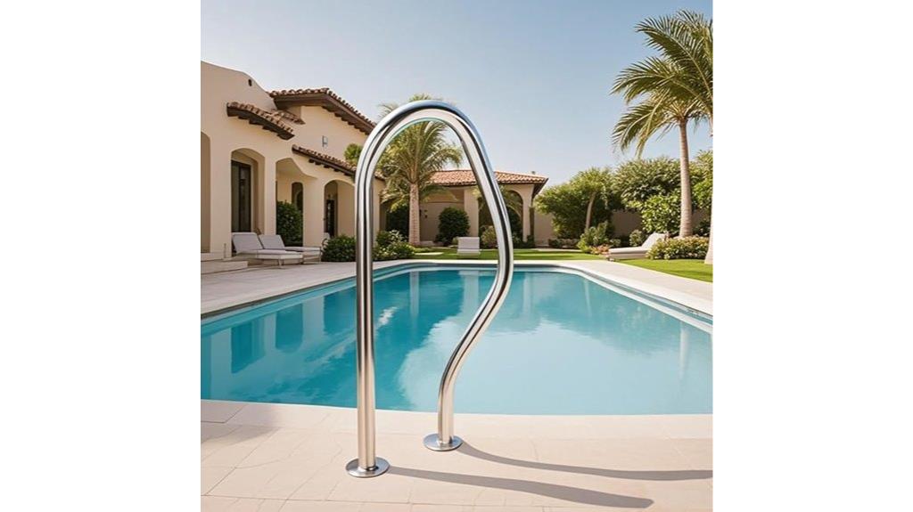 stainless steel pool handrail