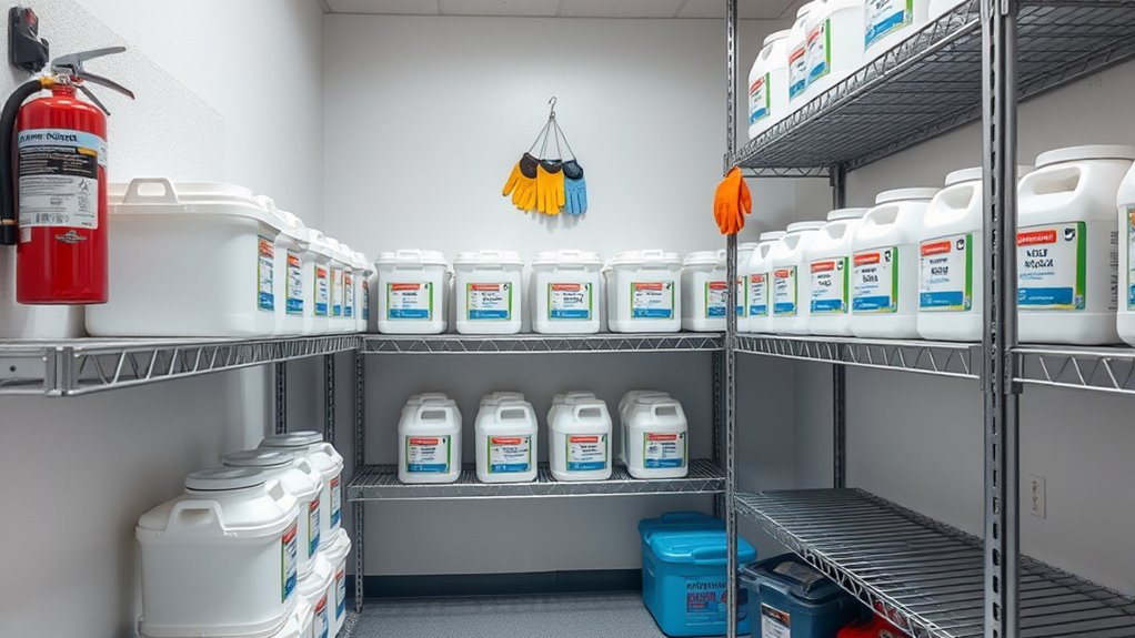 store chemicals safely properly