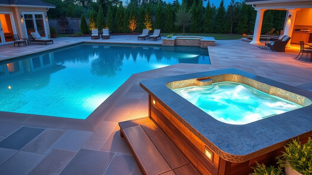 strategic hot tub placement