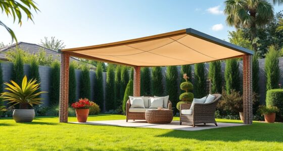 stylish backyard sun shelters