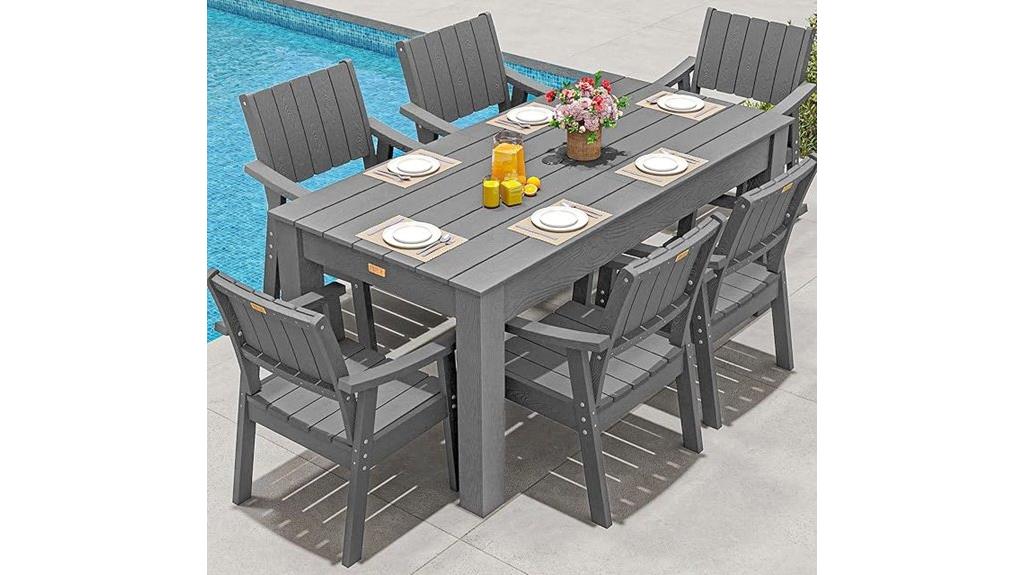 stylish outdoor dining set