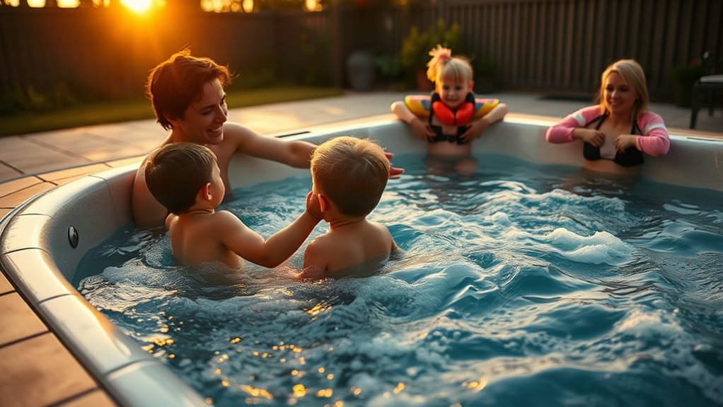 supervise children near hot tub