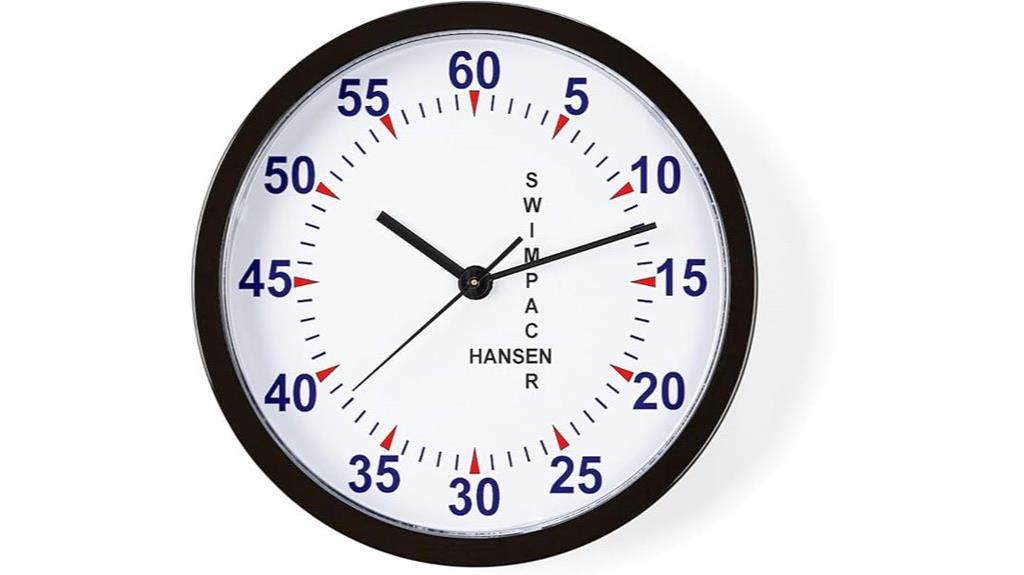swim pace clock wall
