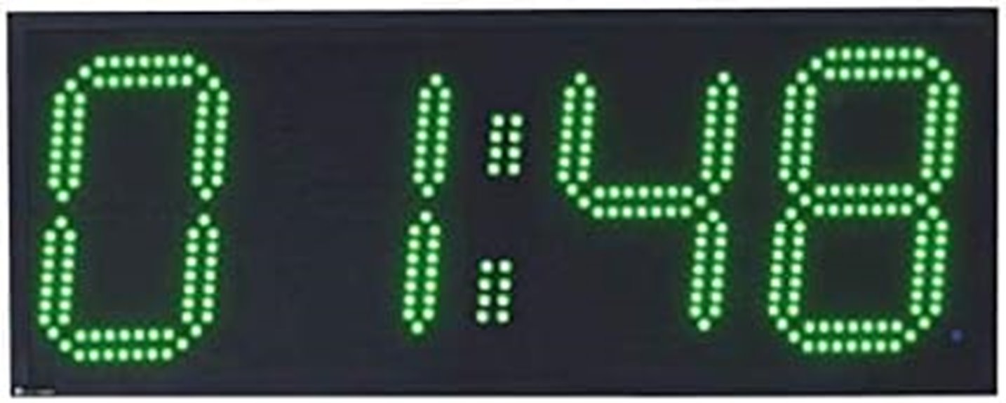 swimming pace clock details
