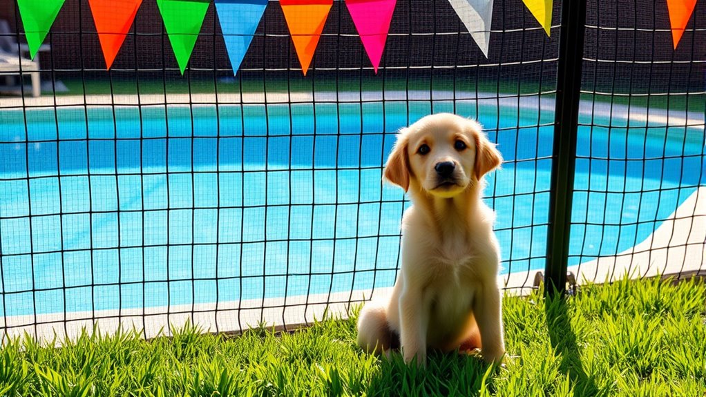 teach pets pool boundary respect