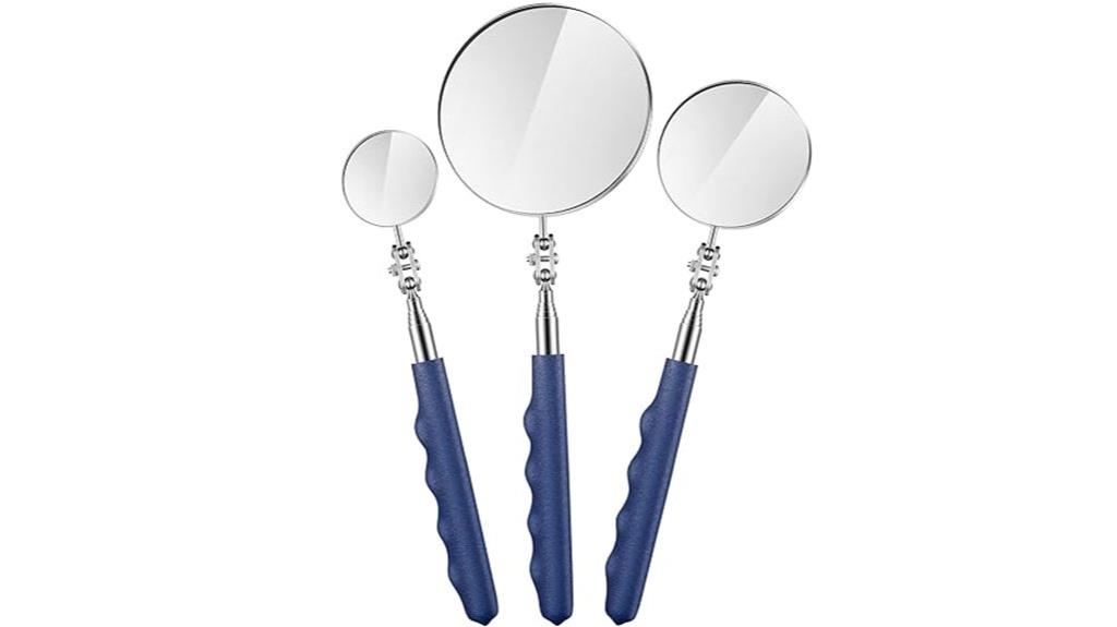 telescoping inspection mirror set