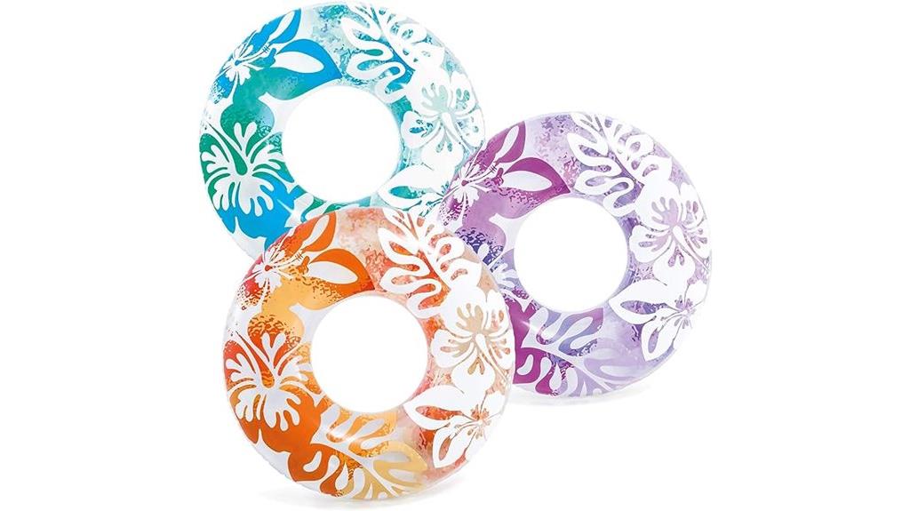 three colorful transparent tubes