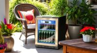 top patio mini fridges