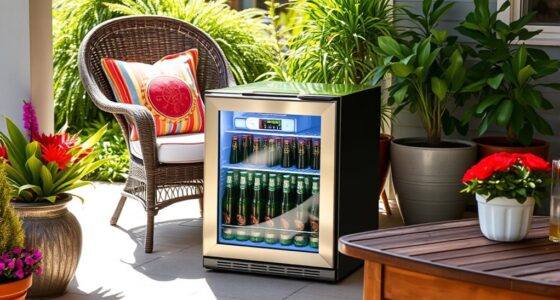 top patio mini fridges