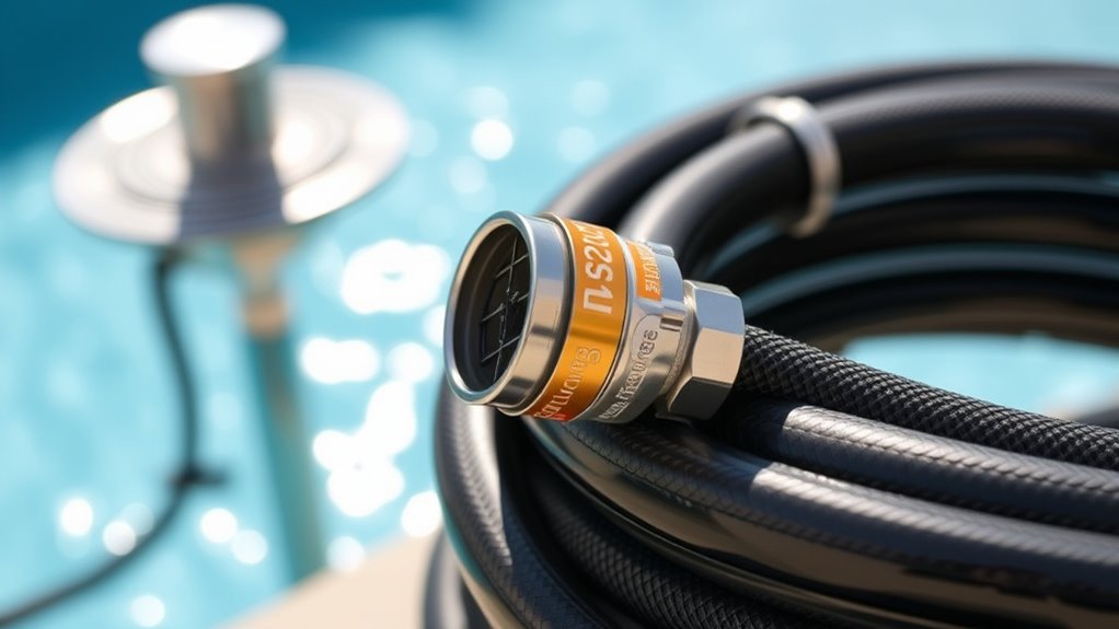 top pool heater gas hoses