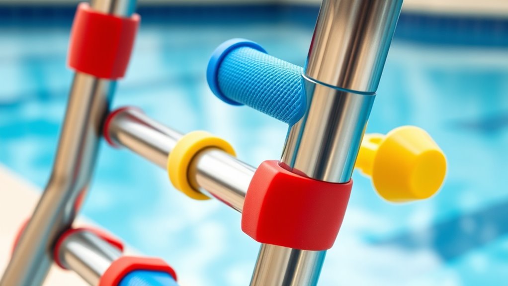 top pool ladder bumpers