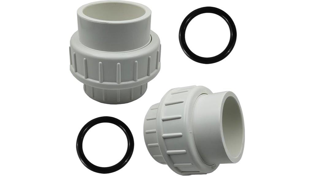 two piece pvc coupling set
