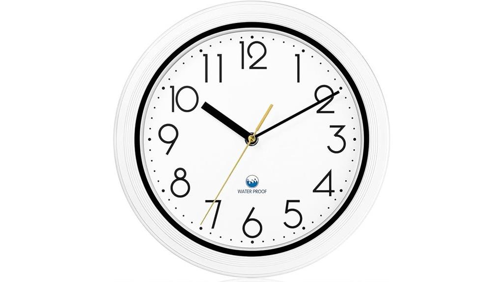 waterproof 11 inch wall clock