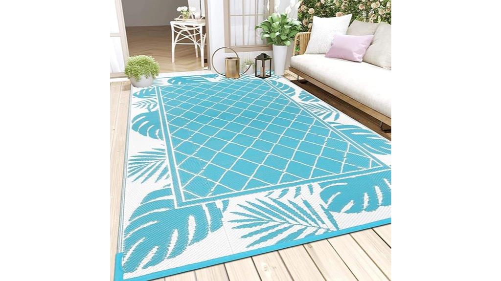 waterproof reversible patio rug