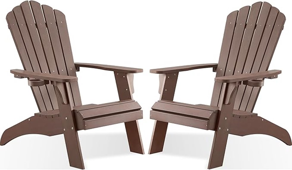 weatherproof poly lumber fire pit chair
