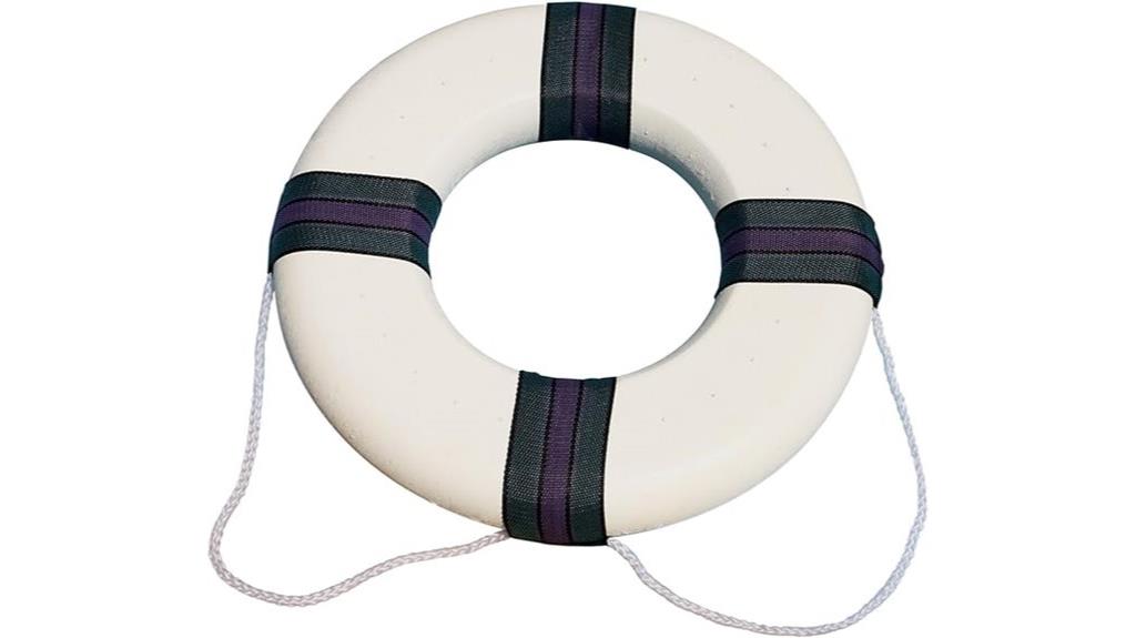 white foam ring buoy