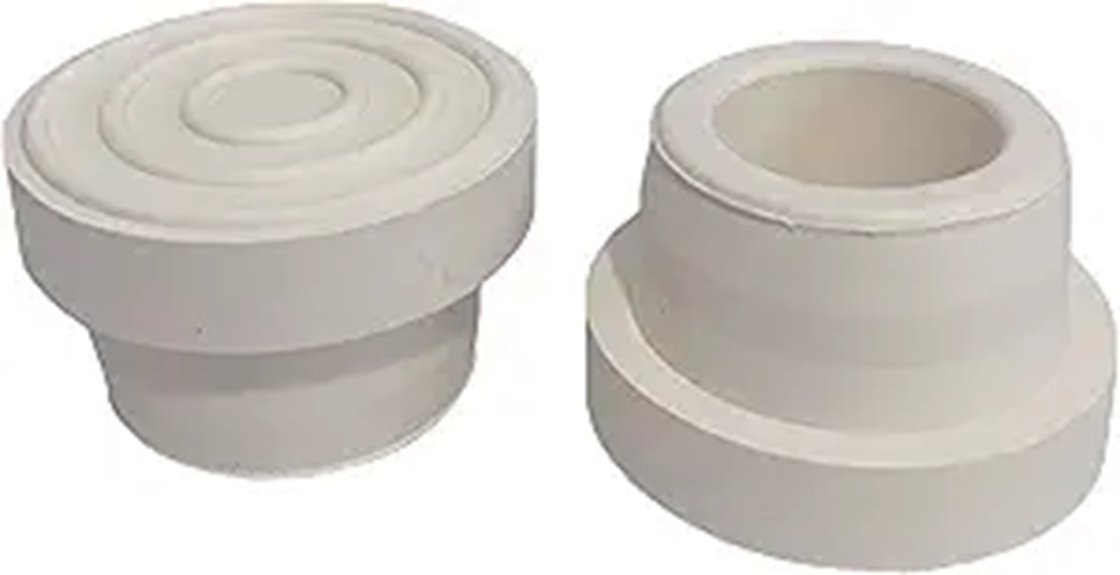 white ladder bumpers pair