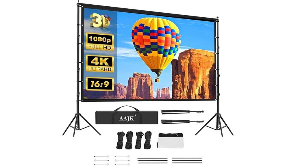 150 inch projector screen stand