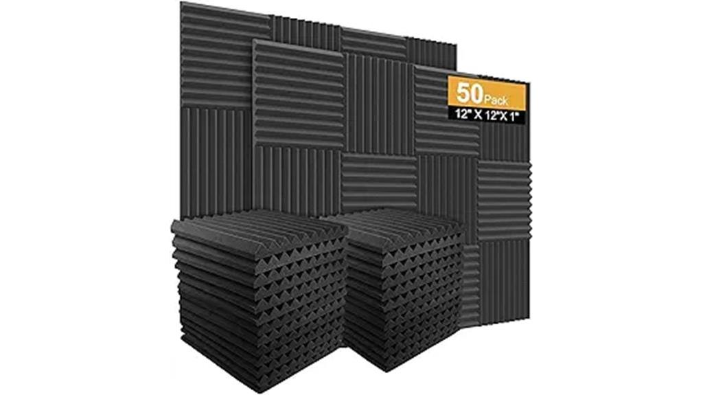 50 pack wall acoustic foam