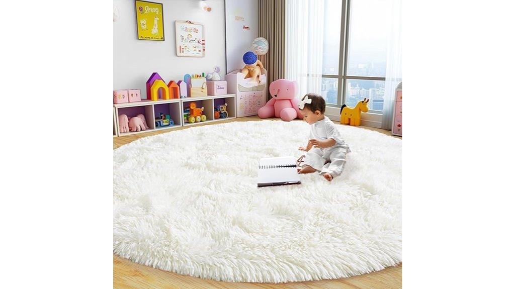 8ft fluffy girl s rug