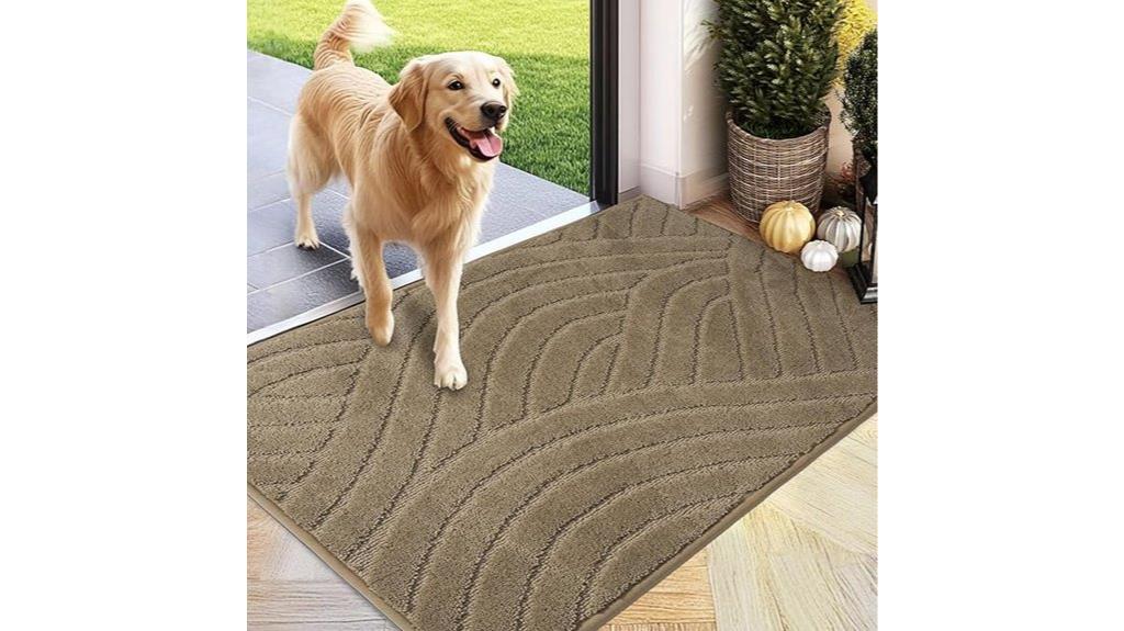 absorbent welcome door mat