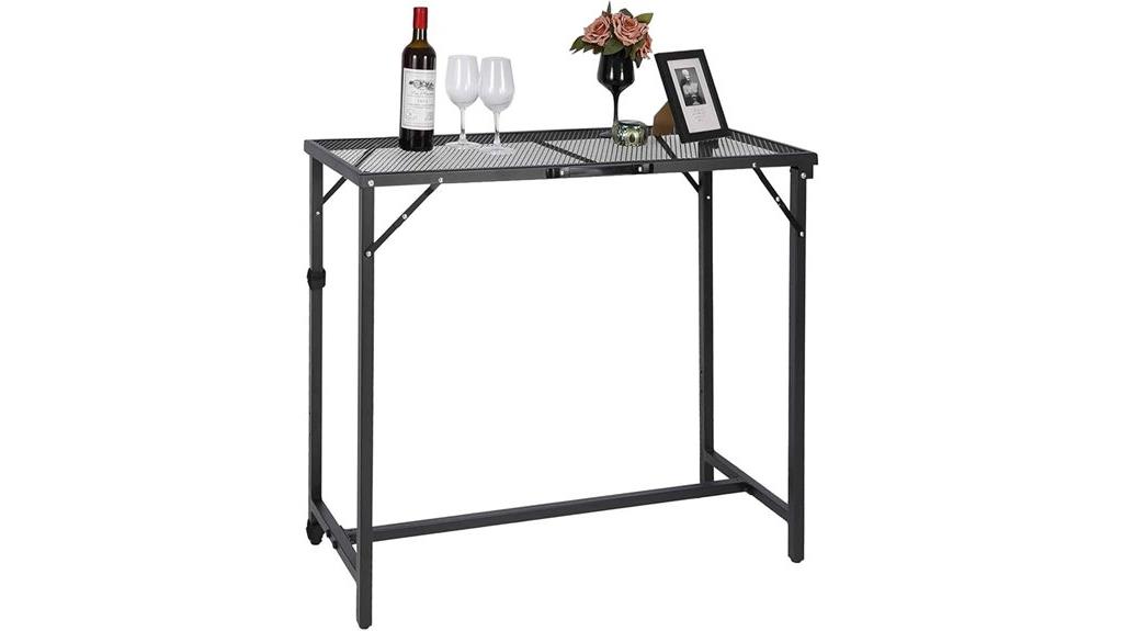 adjustable outdoor bar table