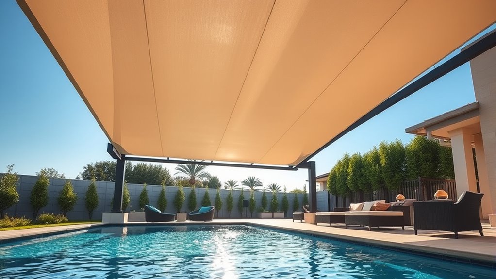 adjustable uv resistant shade cover