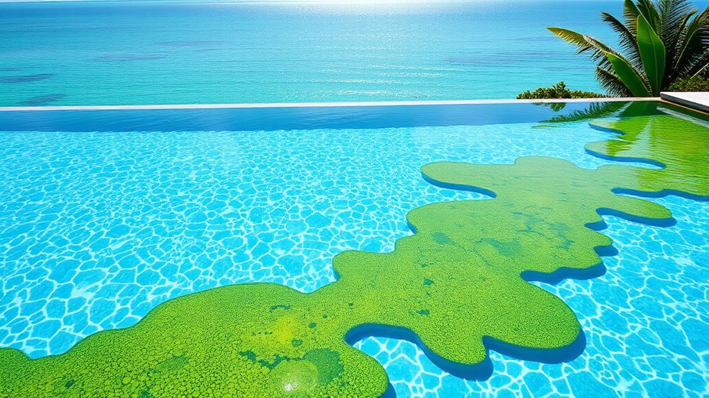 algae risks in infinity pools