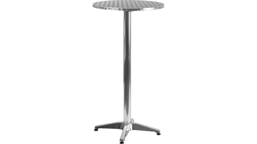 aluminum flip top bar table