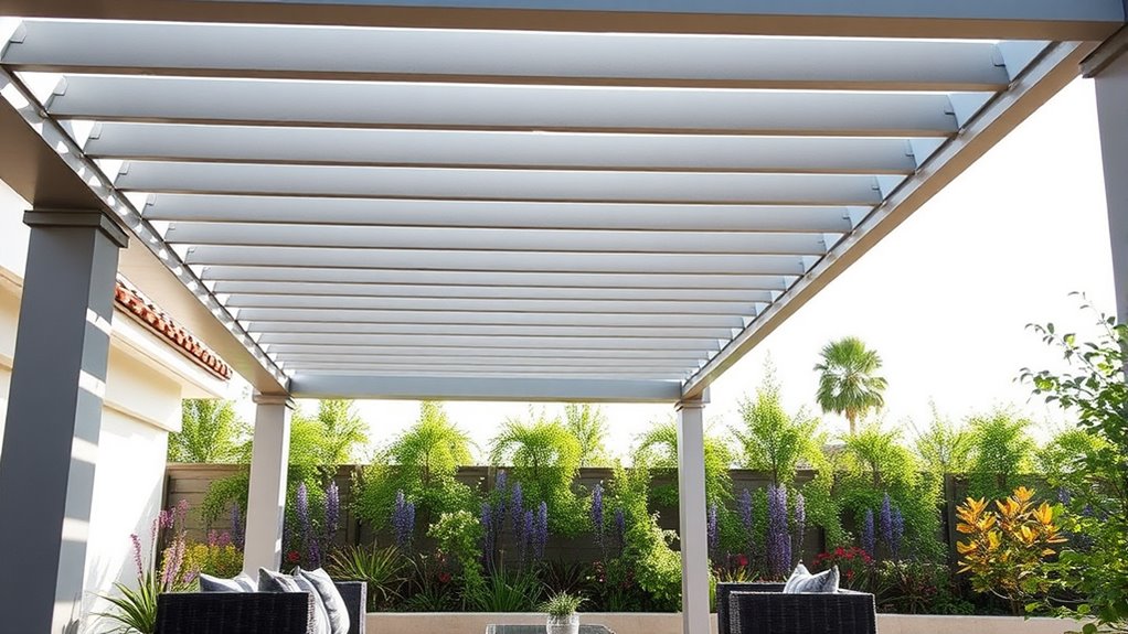 aluminum motorized pergola options