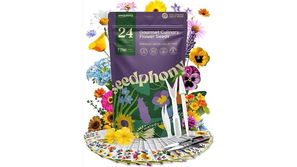 assorted gourmet flower seeds