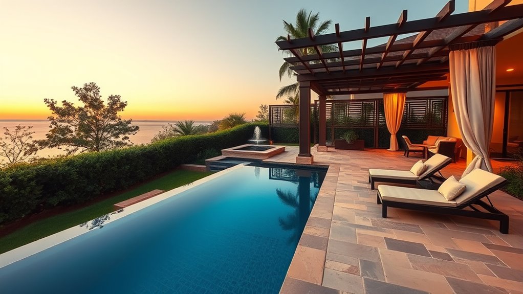 backyard poolside entertainment enhancements