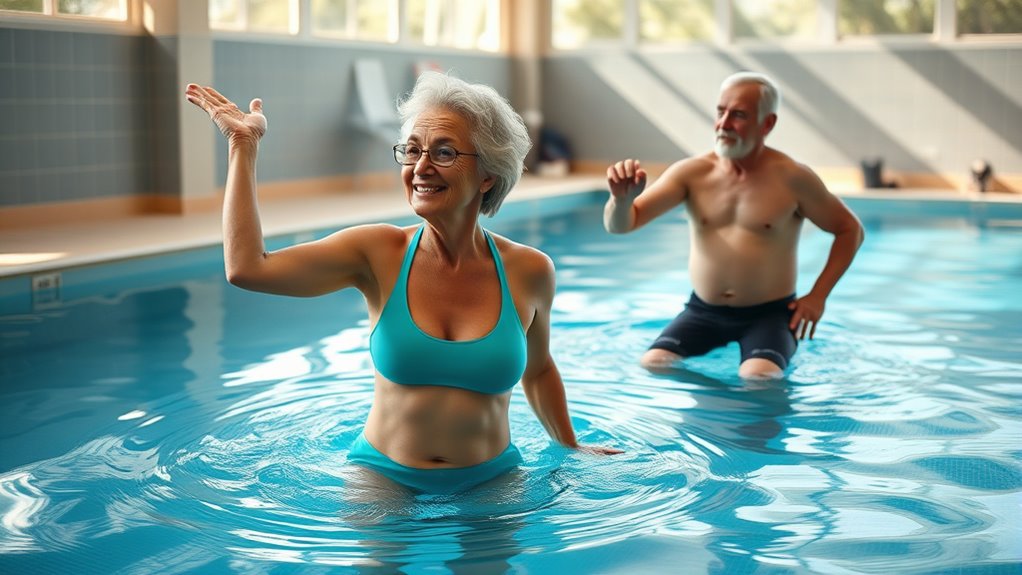begin with gentle water exercises