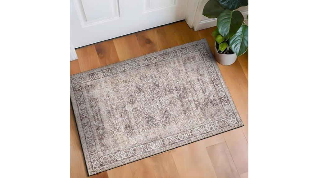 beige medallion rug