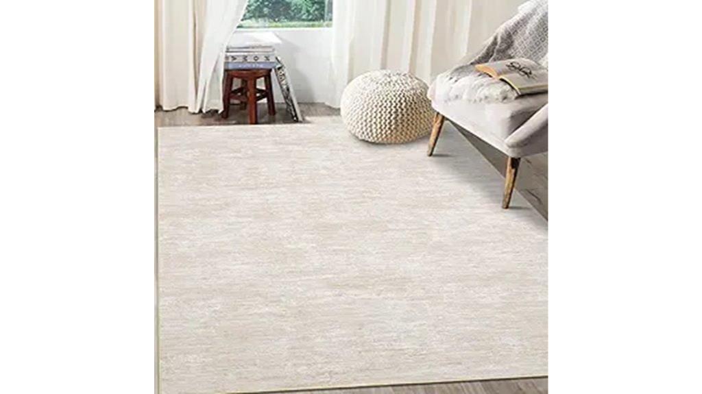 beige washable non slip rug