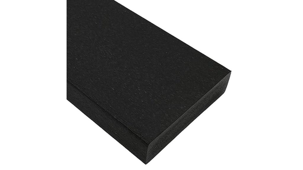 black 1x4 plastic board