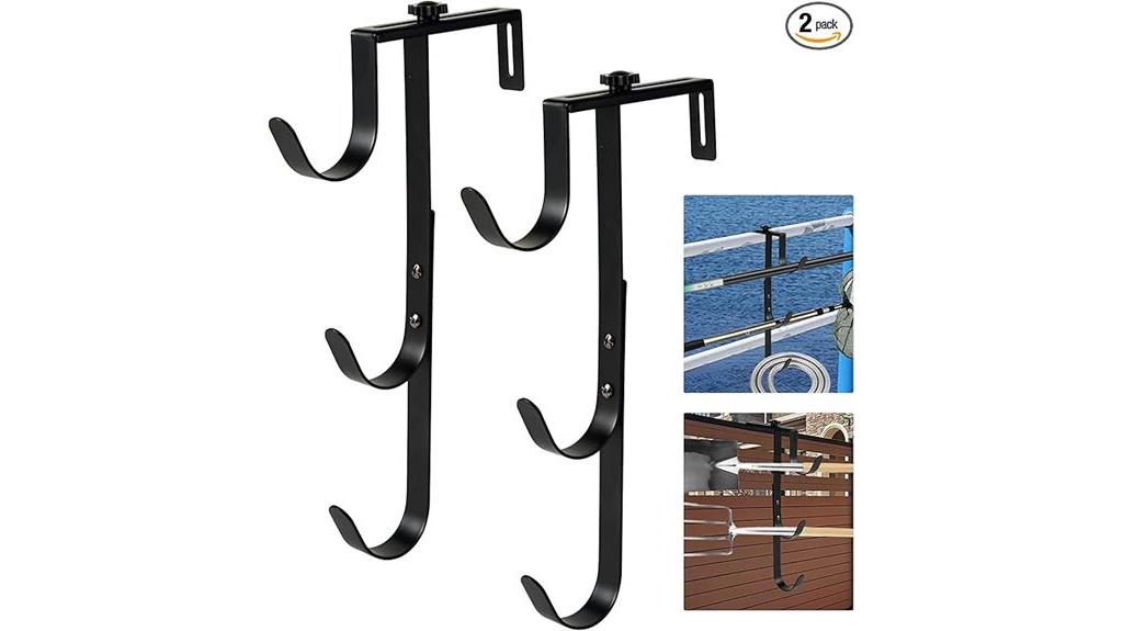 black pool pole hangers