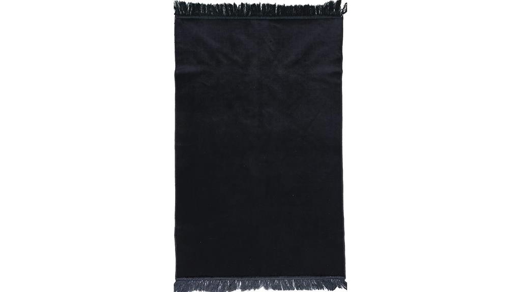 black velvet prayer rug