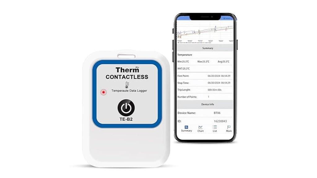bluetooth temperature data logger