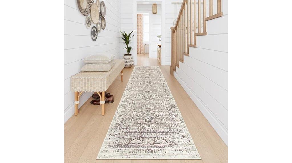 boho washable runner rug