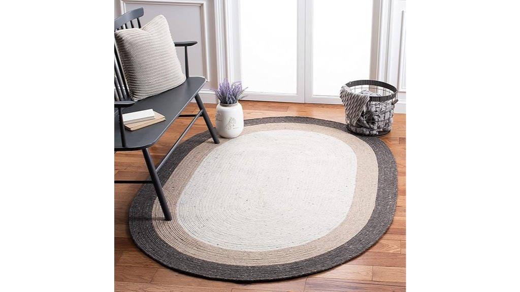 braided wool rug
