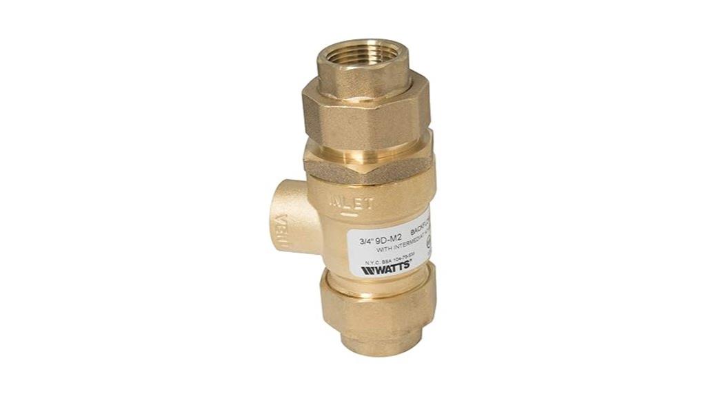 brass dual check valve
