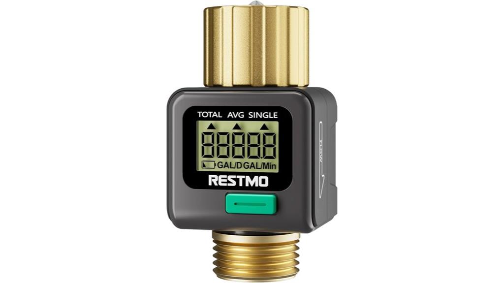 brass inlet outlet meter