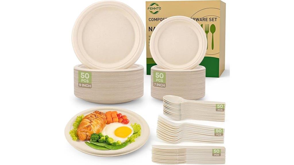 bulk compostable paper plates