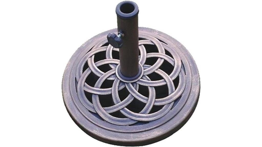 cast stone umbrella base