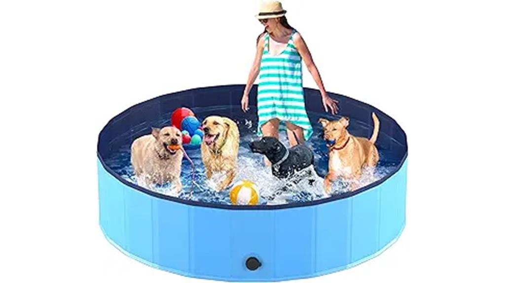 collapsible plastic pet pool