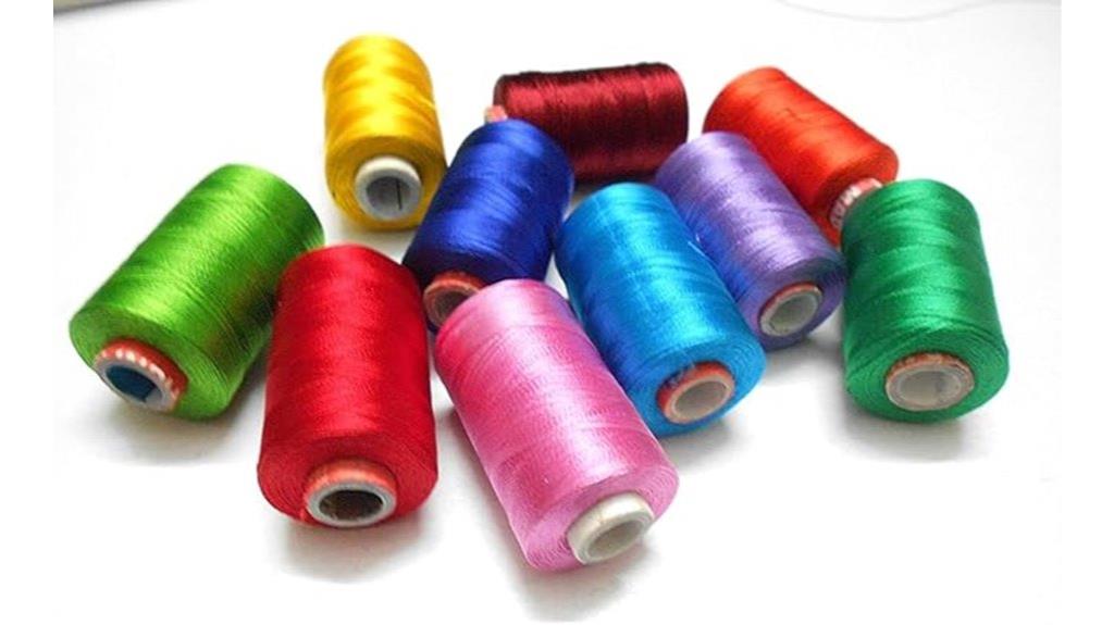 colorful silk beading thread