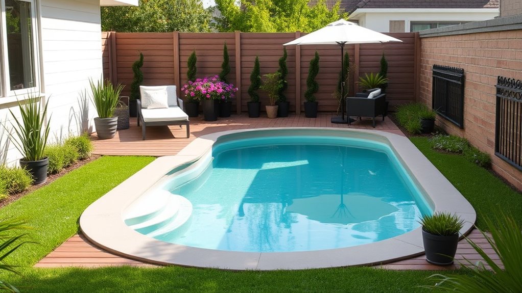 compact efficient pool design