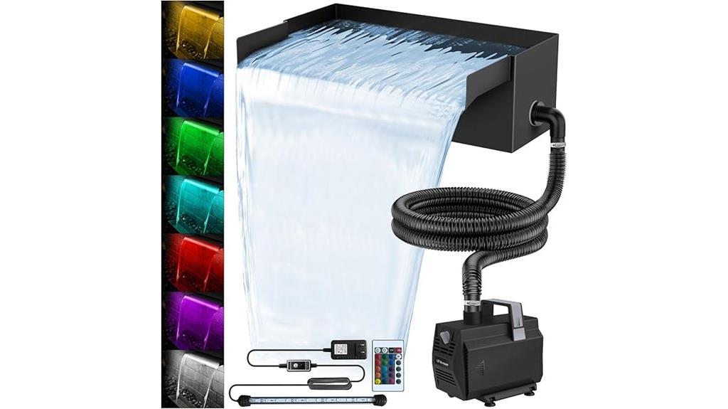 complete pond waterfall set