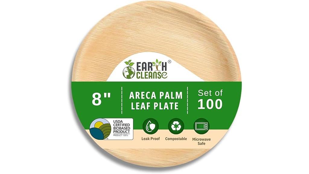 compostable 8 inch palm plates